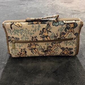 Jade Cherub Tapestry Bag with Wheels